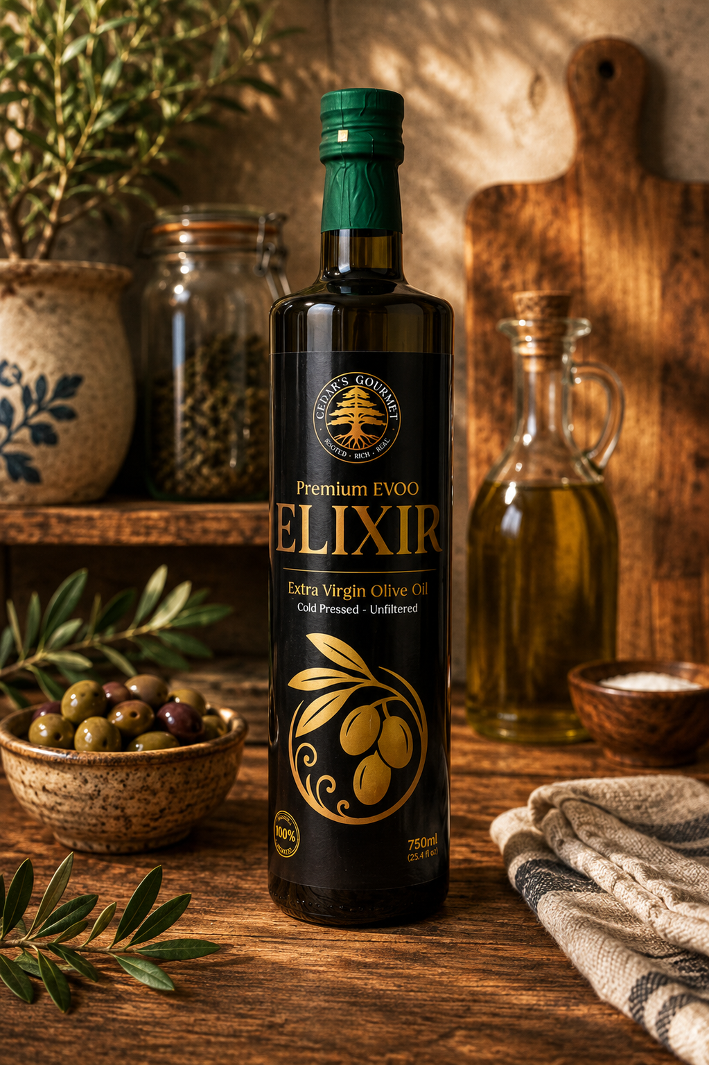 Extra Virgin Olive Oil (EVOO) - 750ml – Cedar's Gourmet
